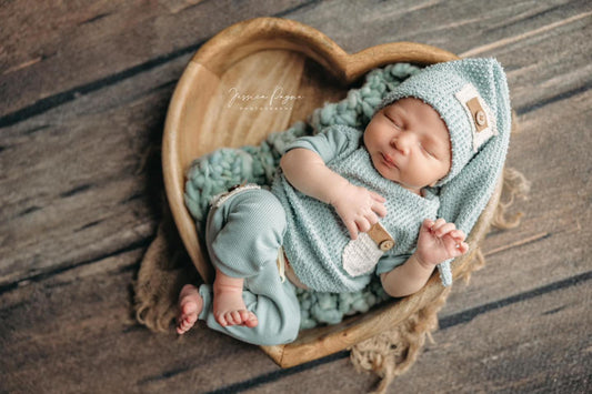 Newborn texture boy pant set
