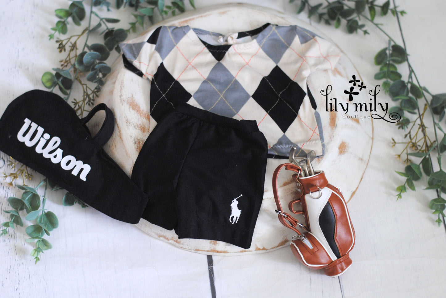 Golf / Tennis newborn outfits