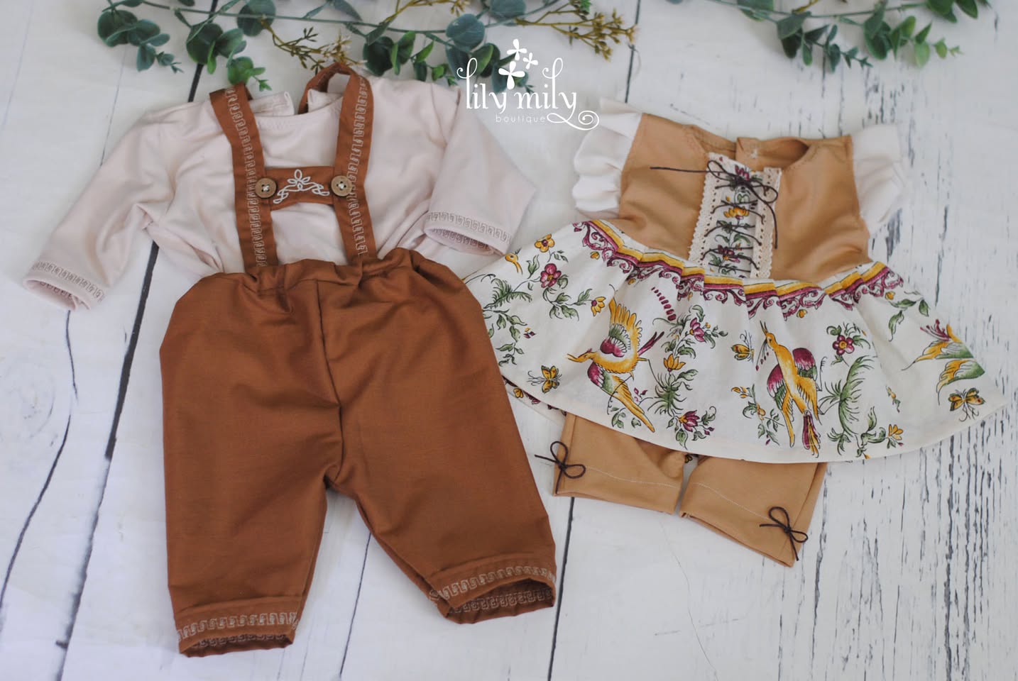 Dirndl, lederhosen, October baby, fall baby