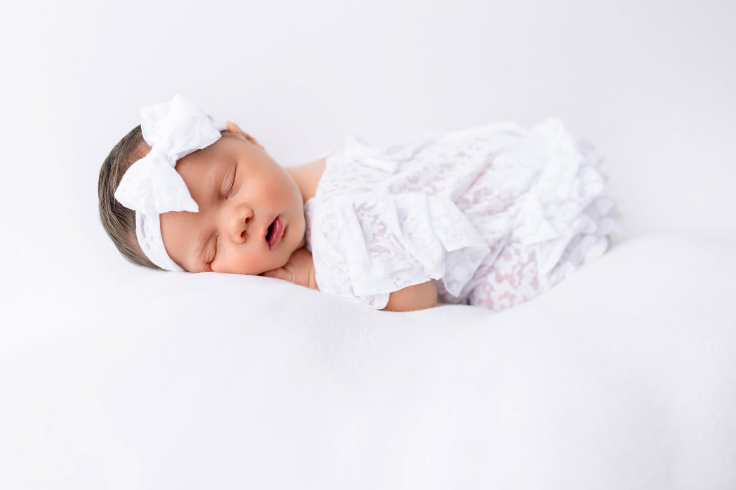 Newborn white  Romper