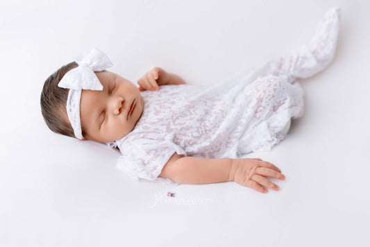 Newborn Lace Footed Sleeper | Photo Prop