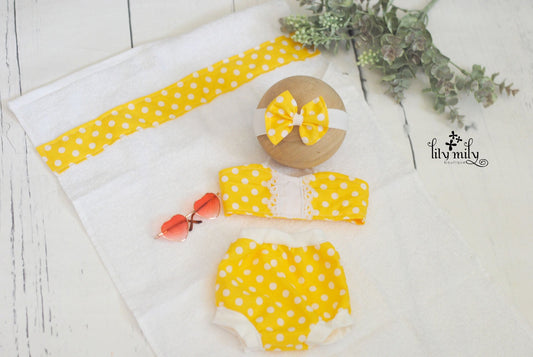 Bikini Newborn Iconic Yellow Polka Dot Bikini