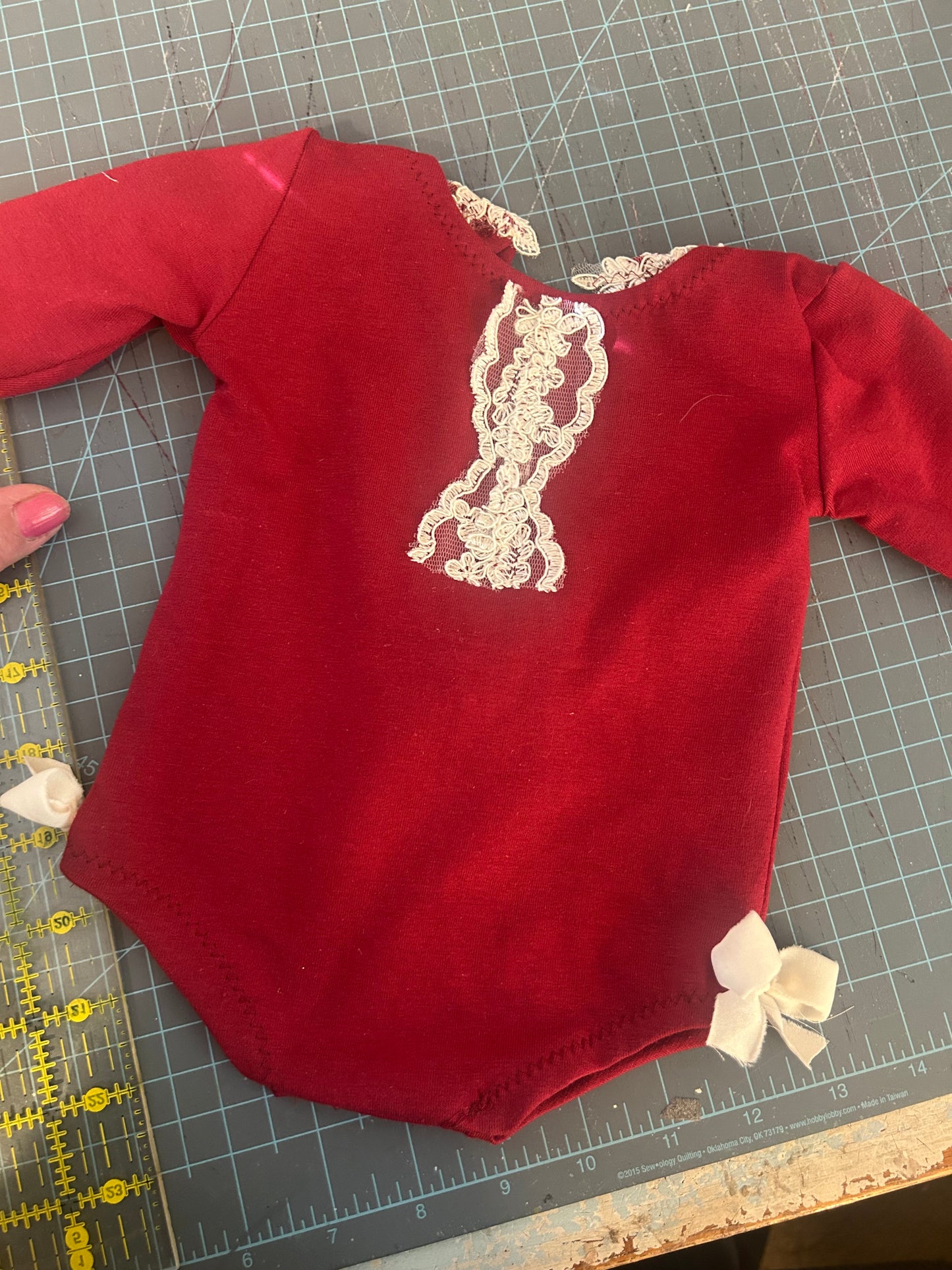Newborn Red Romper