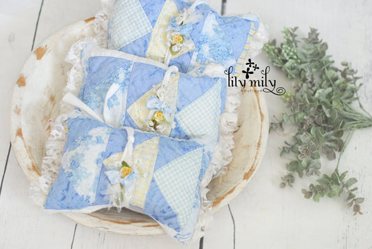 posing pillow, newborn tie-back