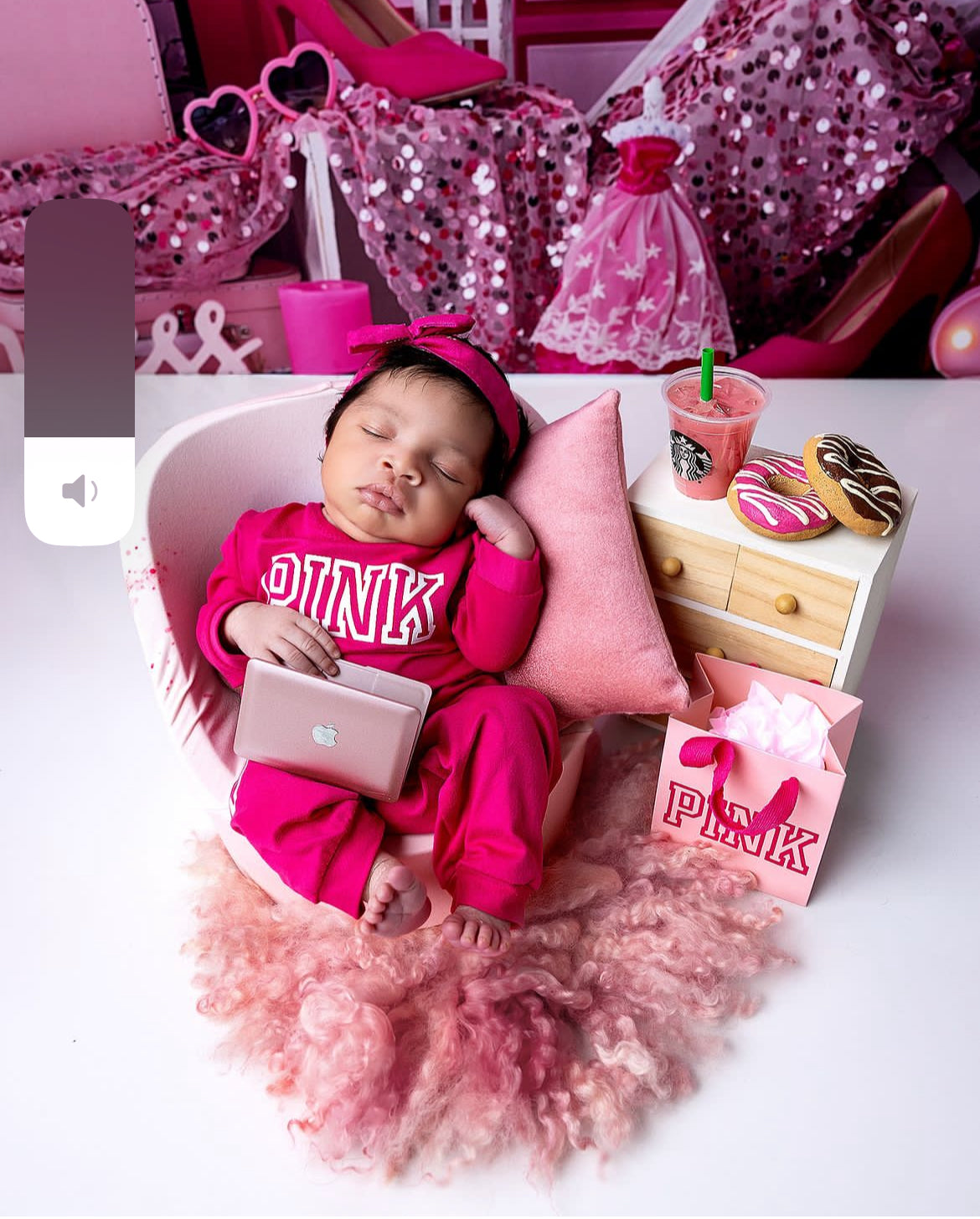 PINK newborn jogger + bags