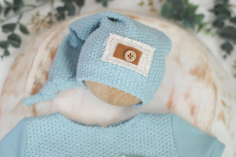 Newborn texture boy pant set