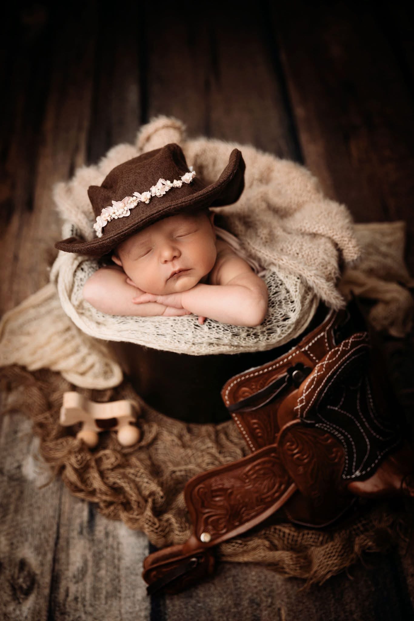 Saddles handmade, genuine, leather newborn size
