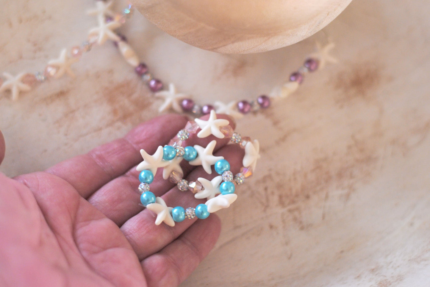 Starfish Beaded Headband | Handmade Photo Prop