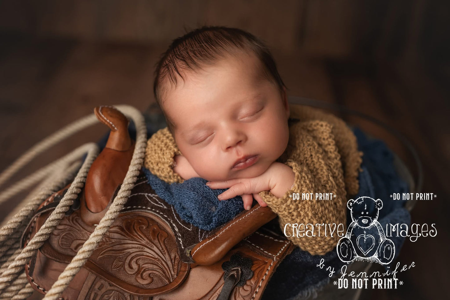 Saddles handmade, genuine, leather newborn size