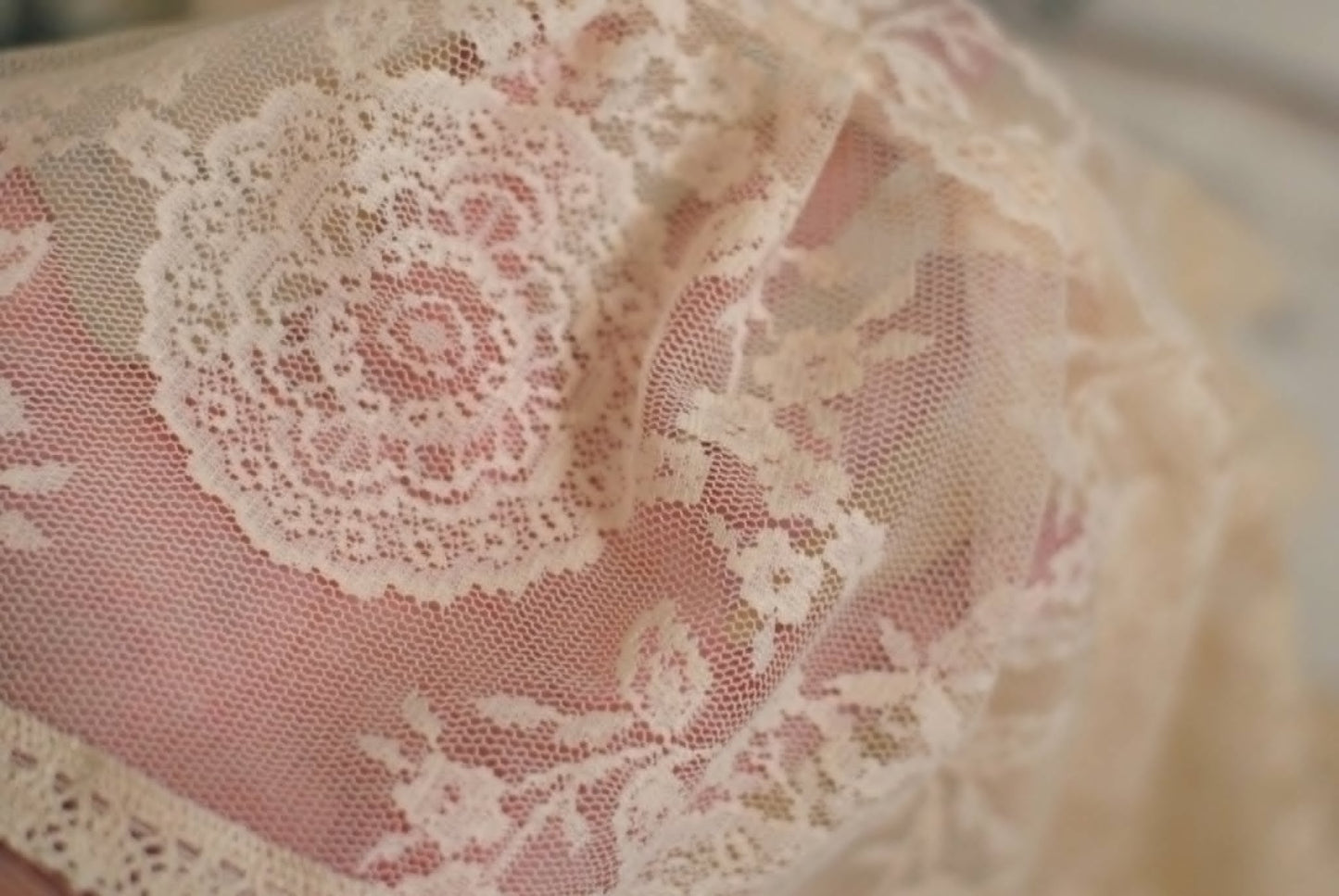 Newborn Lace dress boho lace print, soft and stretchy