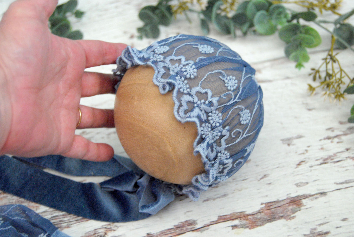 Vintage Lace Bonnets Newborn-12 months