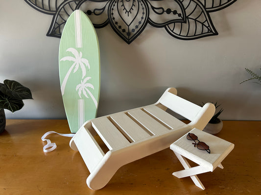 Sun Bed, Surfboards, Newborn Photo Prop, Handmade, Solid Wood, lounger, Pool Side, Beach Chair, T