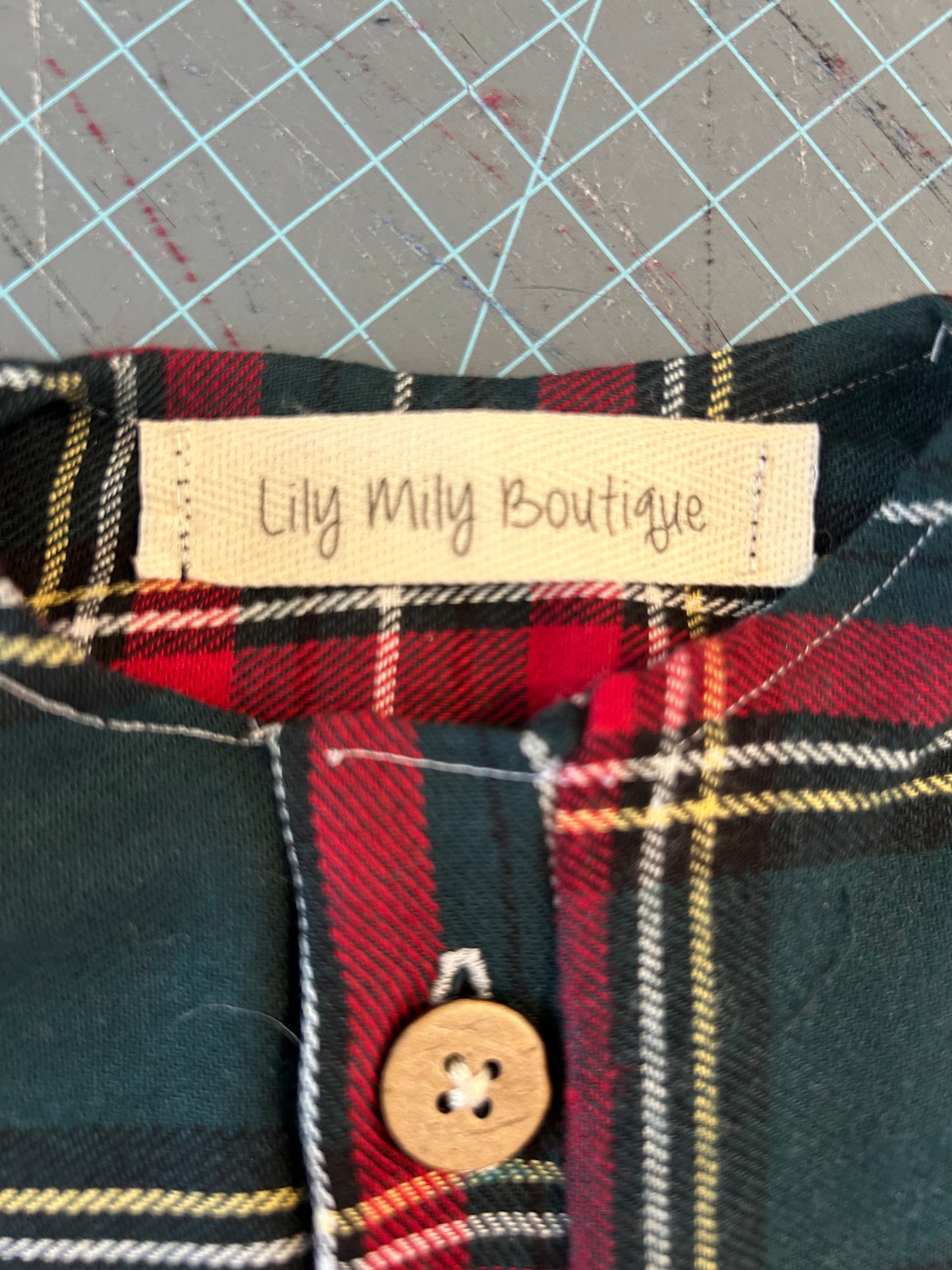 Plaid Pjs, Newborn, Christmas Pajamas, Photo Prop, Baby Boy/Girl.