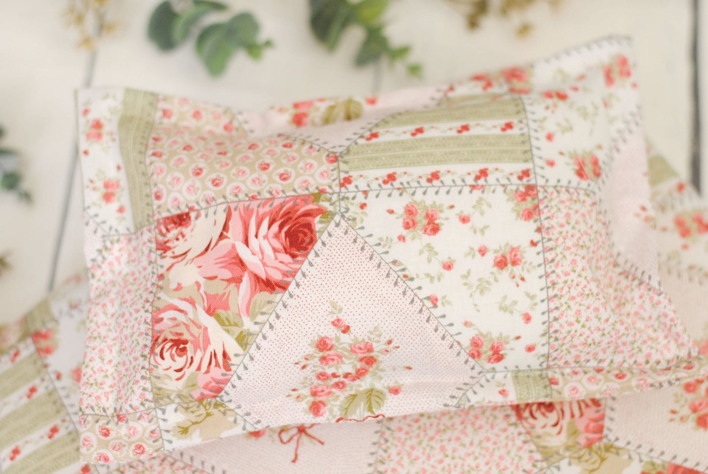 Granny Quilt, Newborn Sheet Set, Photo Prop, Vintage Shabby Chic