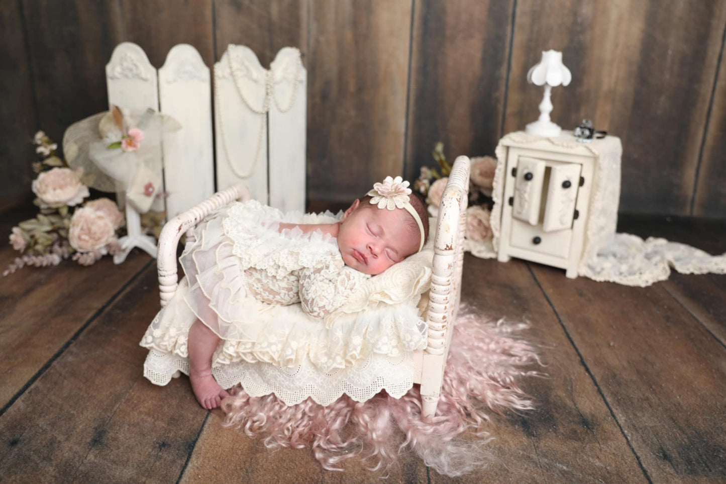 Armoire, Handmade wooden prop, functional doors, newborn photo prop.