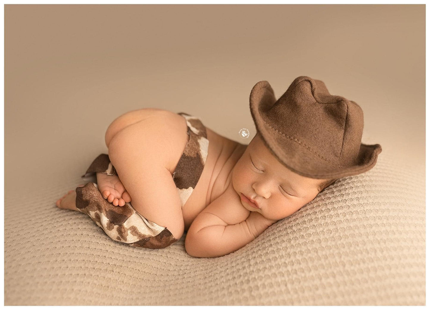Cowboy / Girl Bedding, Newborn Photo Prop, Western, Fitted Sheet, Pillowcase, Knotted Headband, Cowboy Hat, Horse Print, Rodeo Baby.
