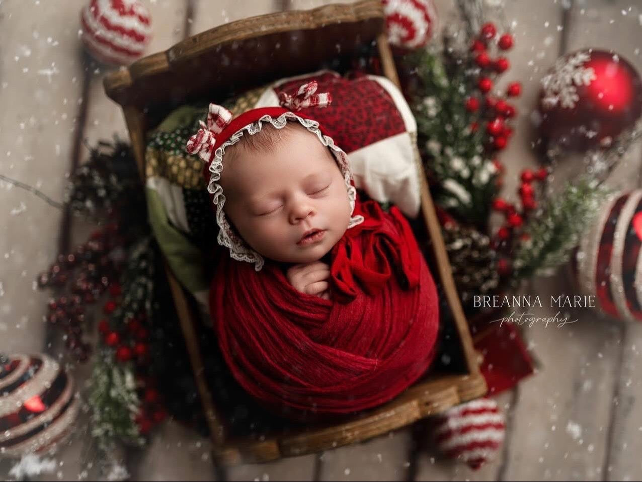 Christmas / Valentines Bonnet and wraps