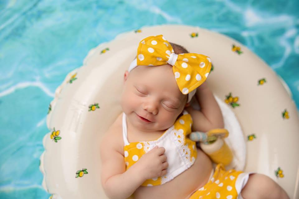 Bikini Newborn Iconic Yellow Polka Dot Bikini