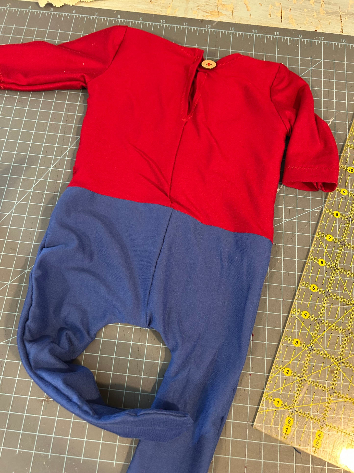 Spider-man Superhero, Newborn Size Footed Romper