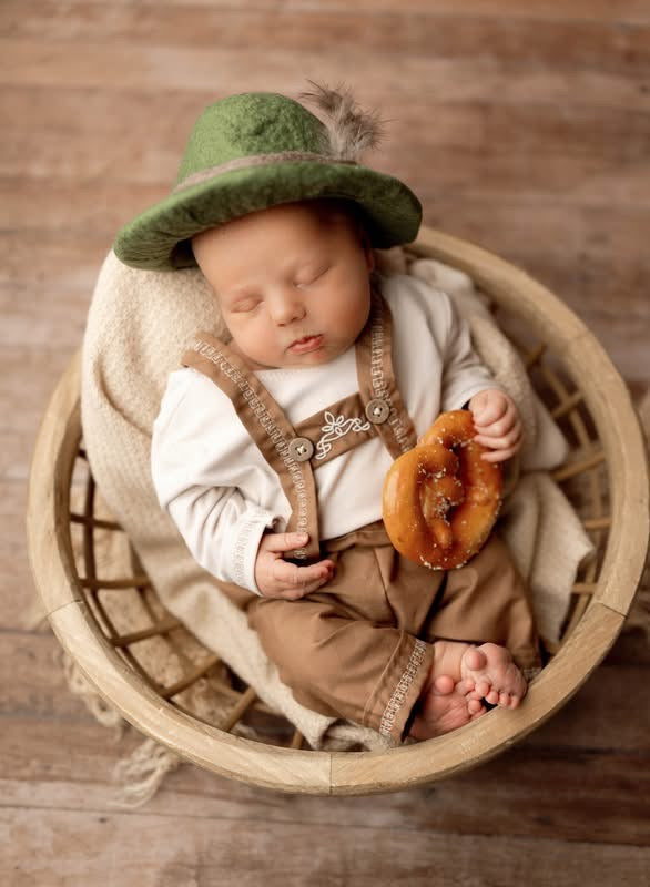 Dirndl, lederhosen, October baby, fall baby
