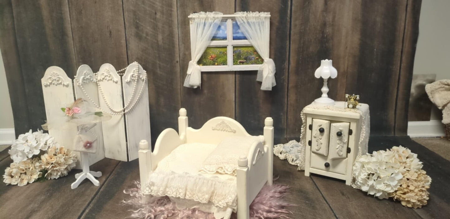 Daybed, Handmade, Solid Wood, White wash finish