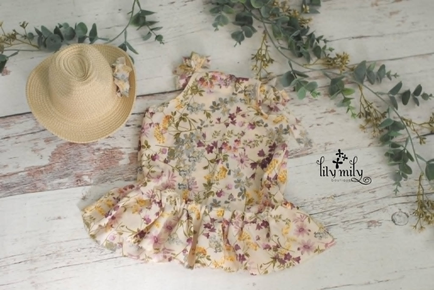 Newborn Sundress, Beth Dutton Inspired, with Hat, Dutton Ranch.