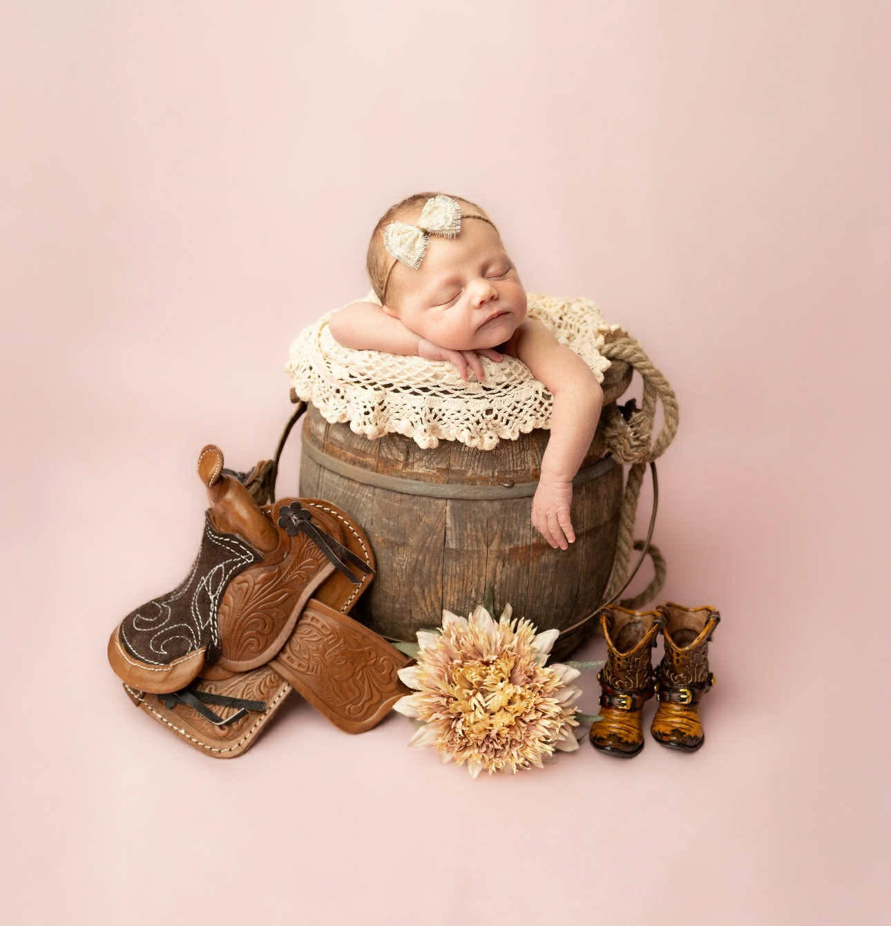 Saddles handmade, genuine, leather newborn size