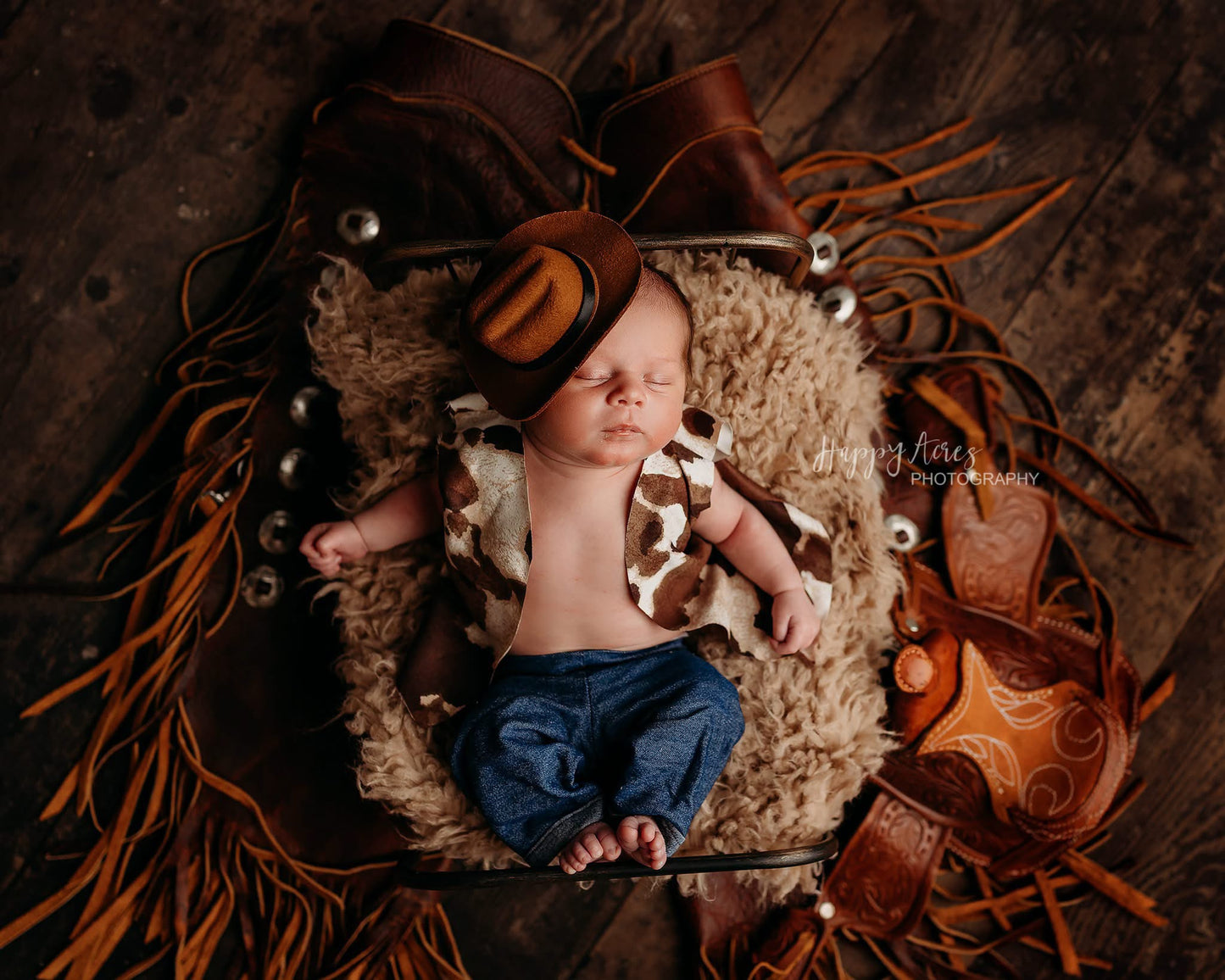 Saddles handmade, genuine, leather newborn size