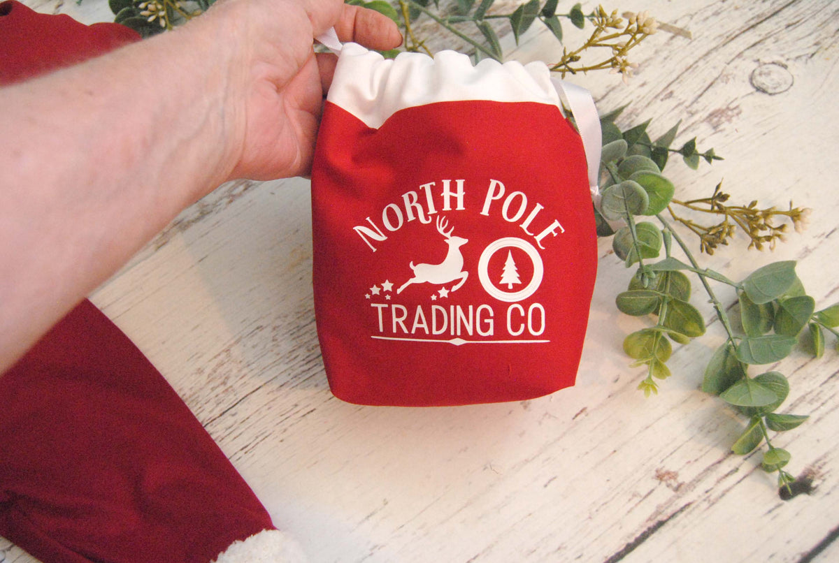 Newborn Santa Set, Santa Bag