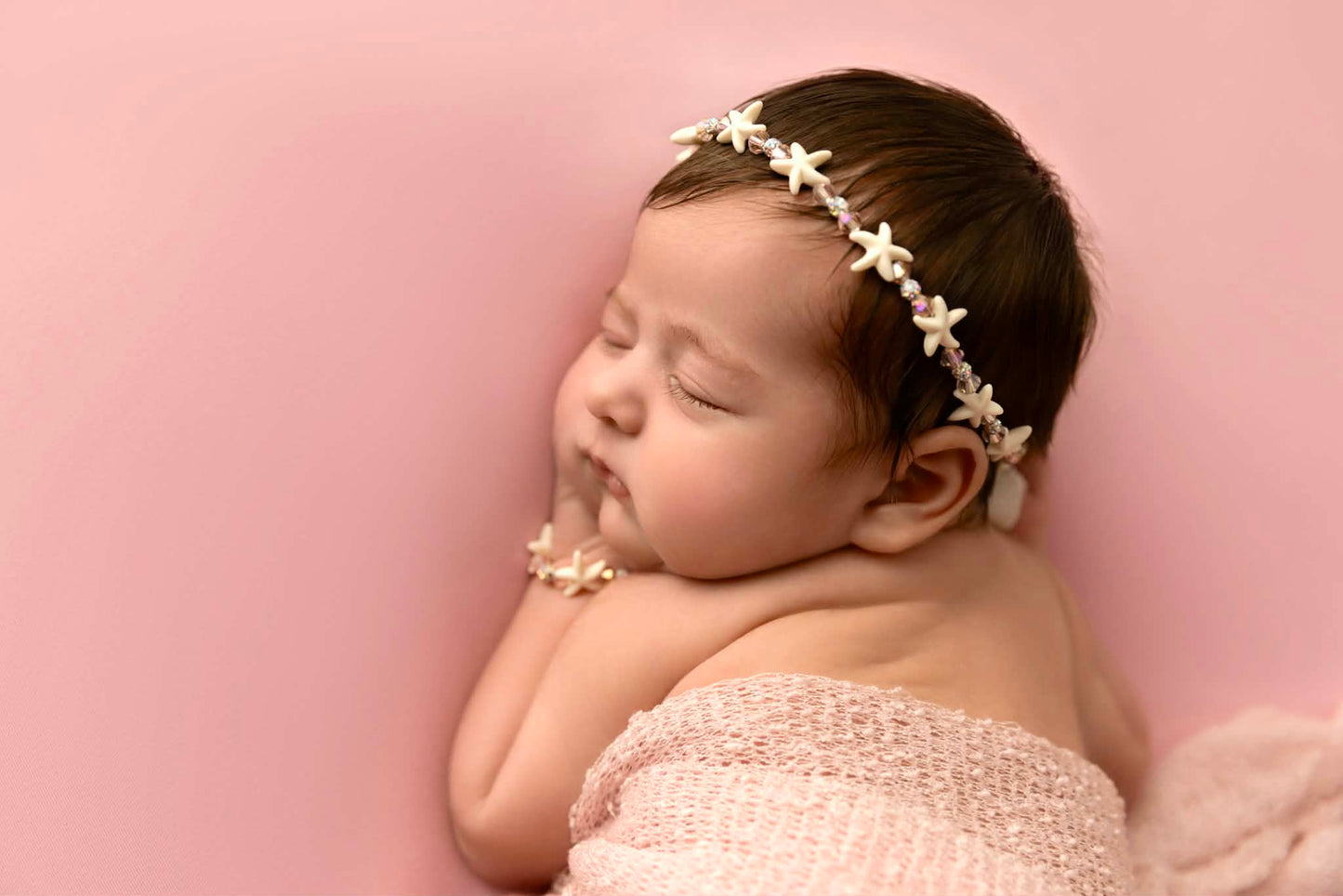 Starfish Beaded Headband | Handmade Photo Prop