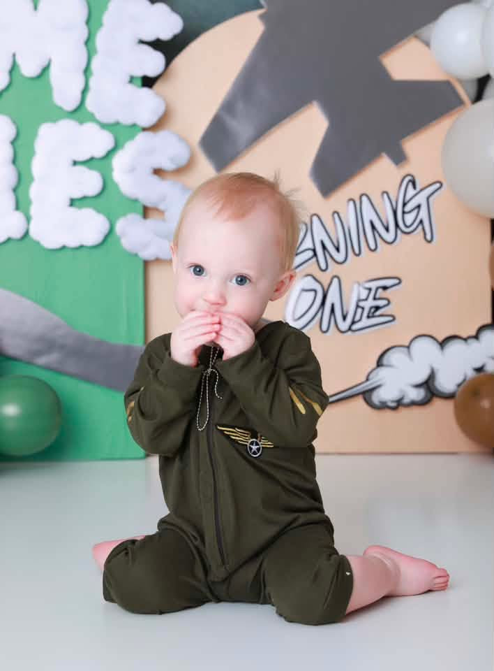 Aviator Flight Suit, newborn 6-12 month