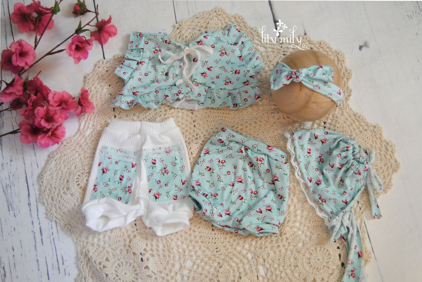 Newborn Summer Set, Mix and Match from bikini to outfit.
