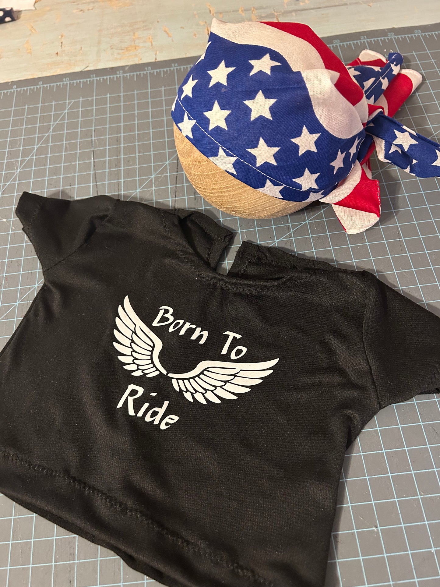 Newborn Biker Chaps, Vest, Doo rags, Boy, Girl Photo Prop.