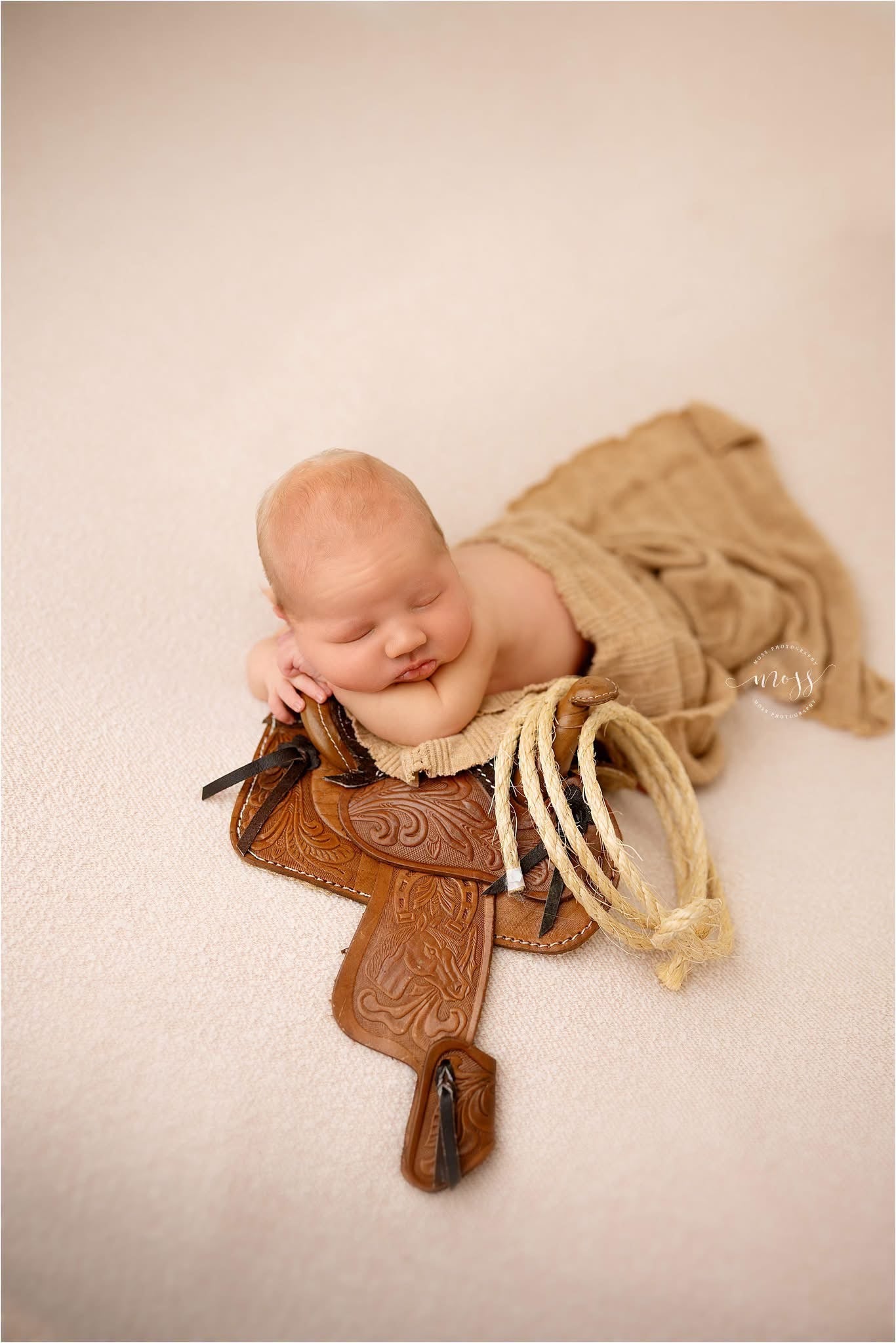 Saddles handmade, genuine, leather newborn size