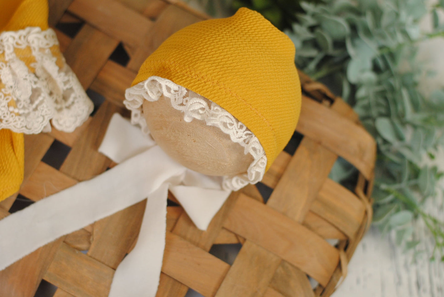 Newborn Boho Dress & Bonnet, Newborn Photo Prop